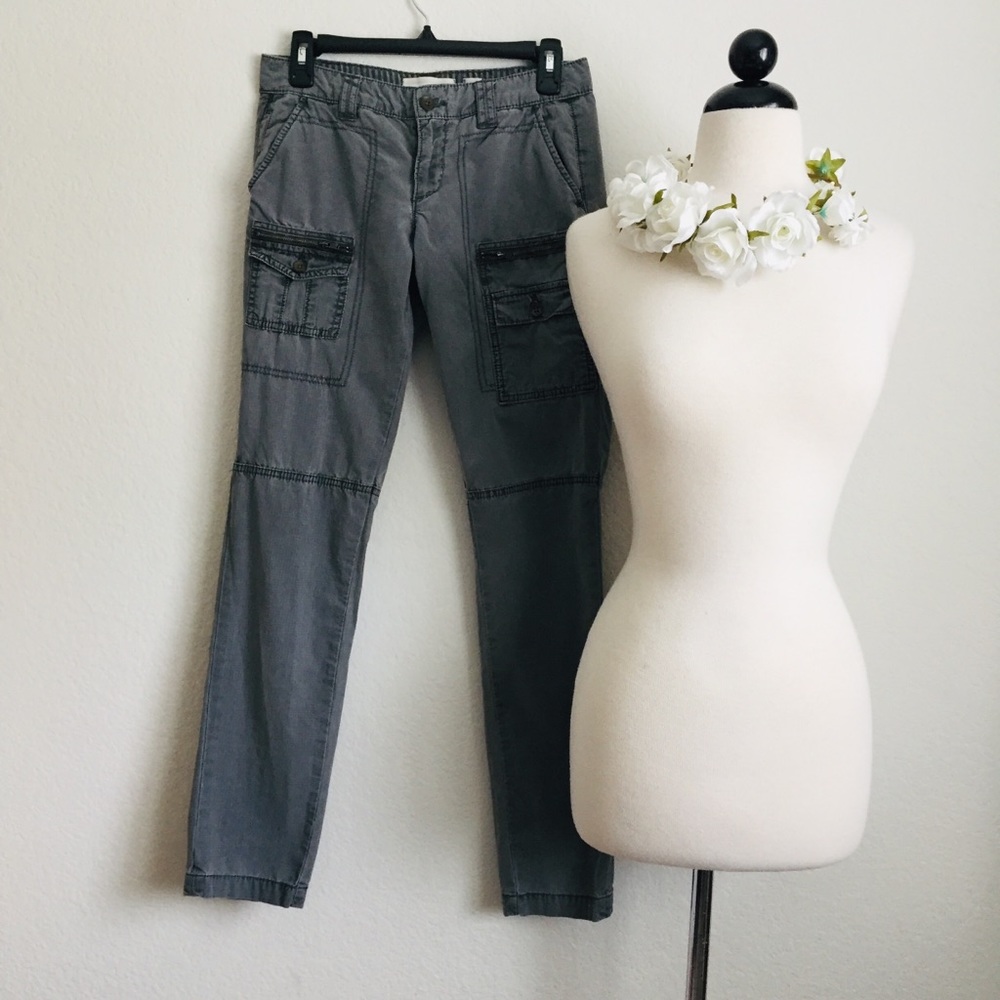 Anthropologie HEI Grey Cargo Pants